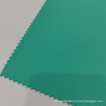 0,6 mm mintgrünes PVC-Leder aus klarem Litschi-Getreide